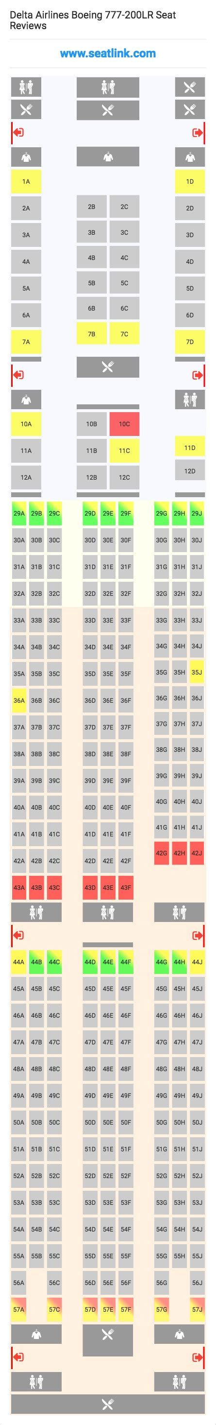 delta 777 200lr seat map